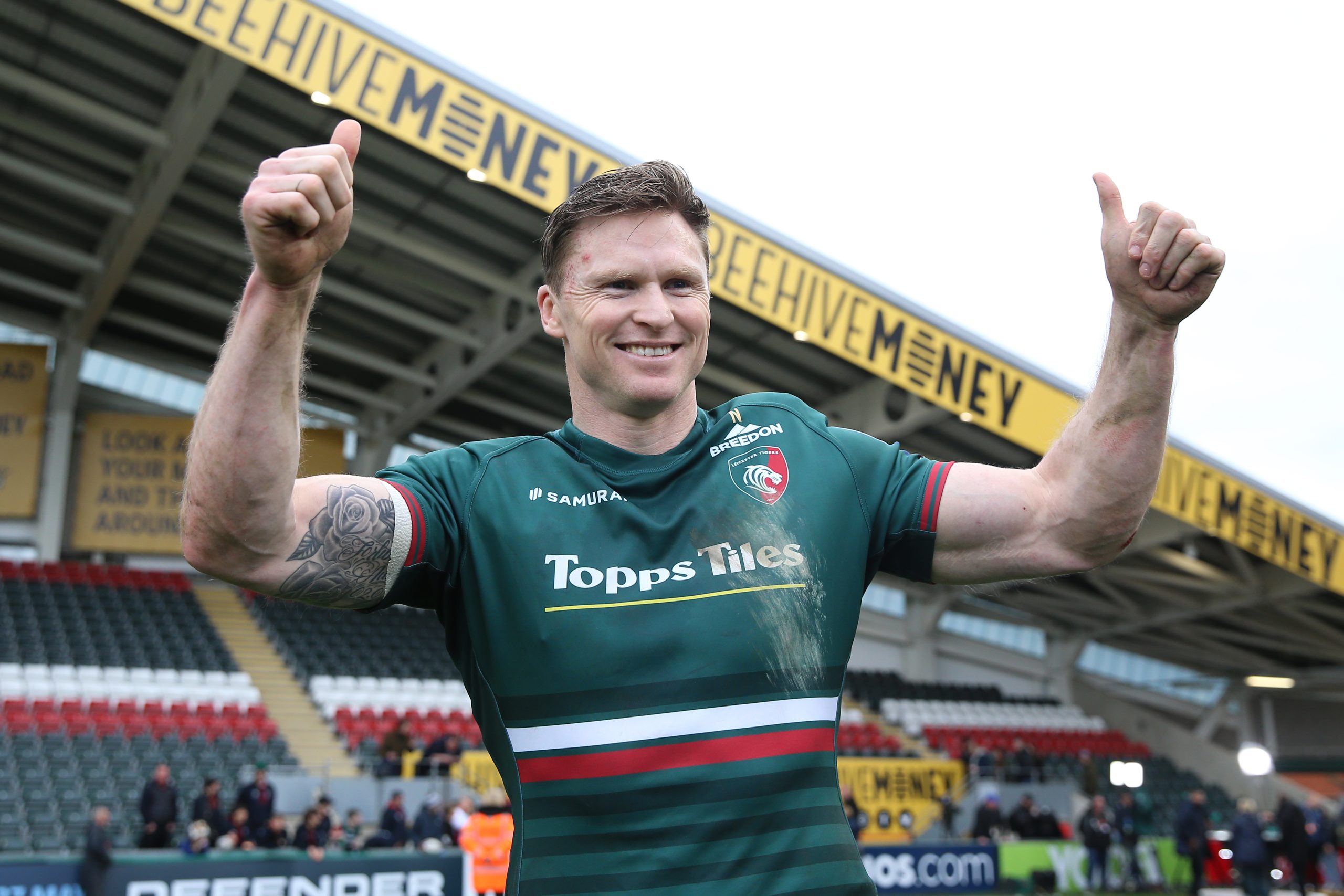 Chris Ashton becomes first player to score 100 Premiership tries in Tigers rout