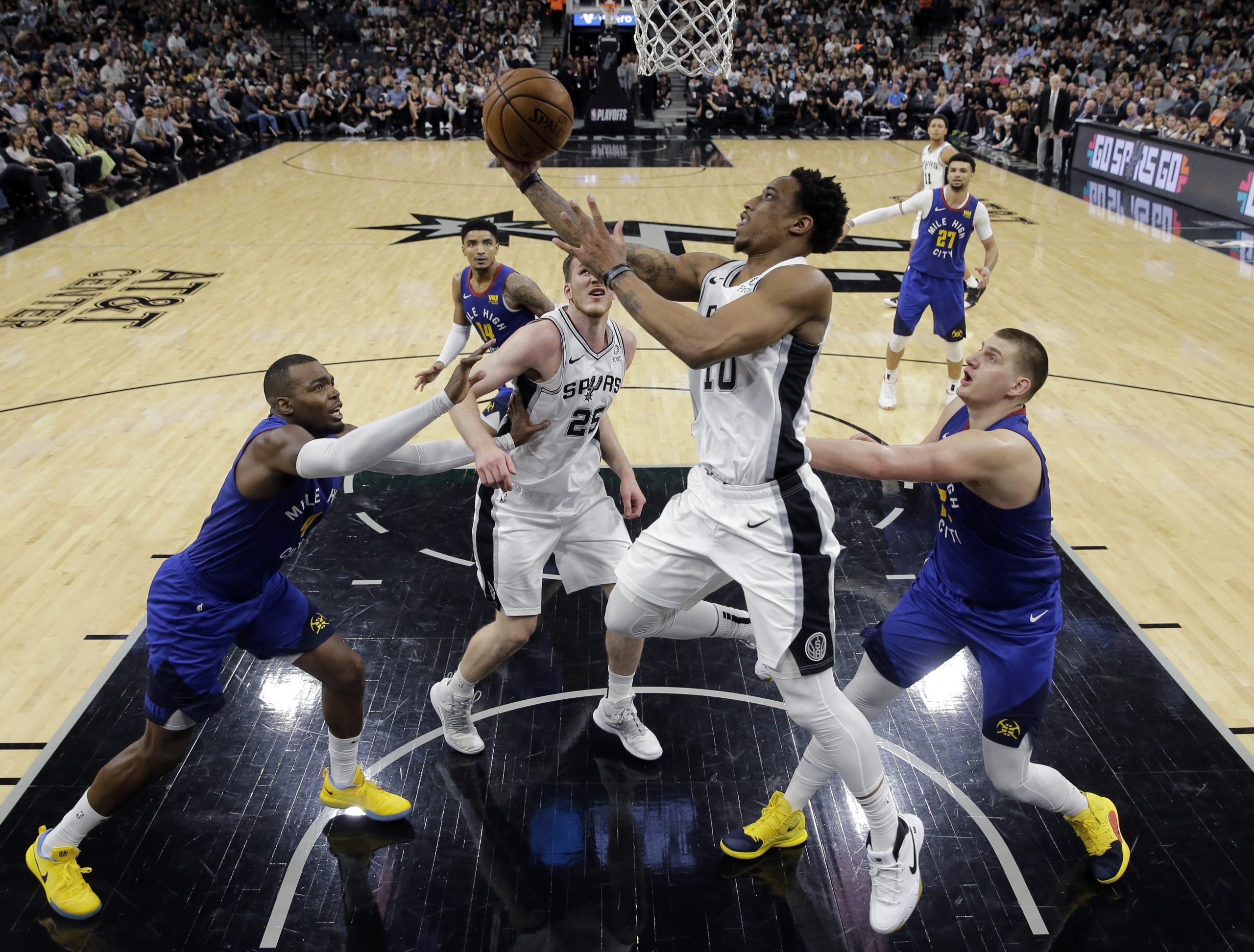 Spurs force game seven against Nuggets