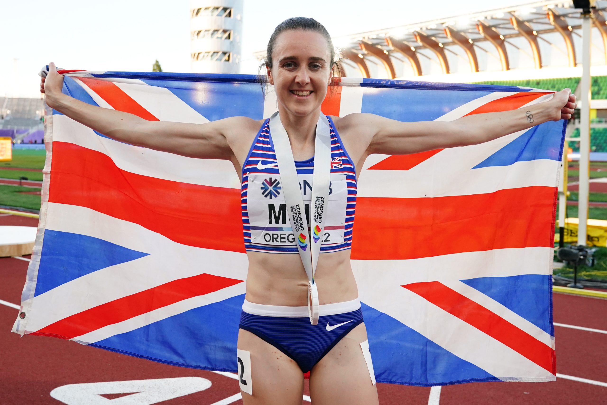 Laura Muir’s brave effort clinches 1500m bronze medal at World Championships