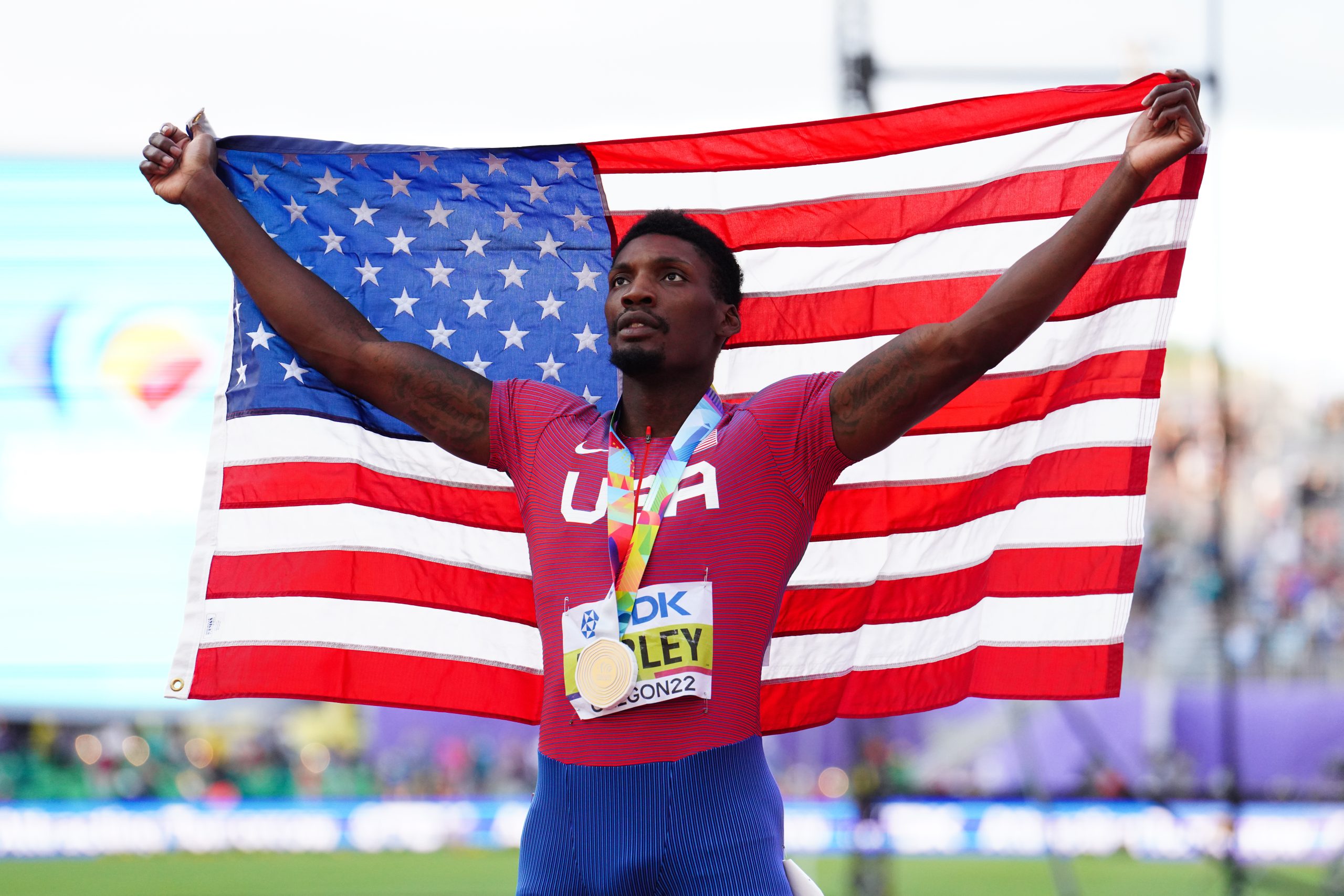 Fred Kerley says USA is chasing global domination as he wins 100m in Oregon