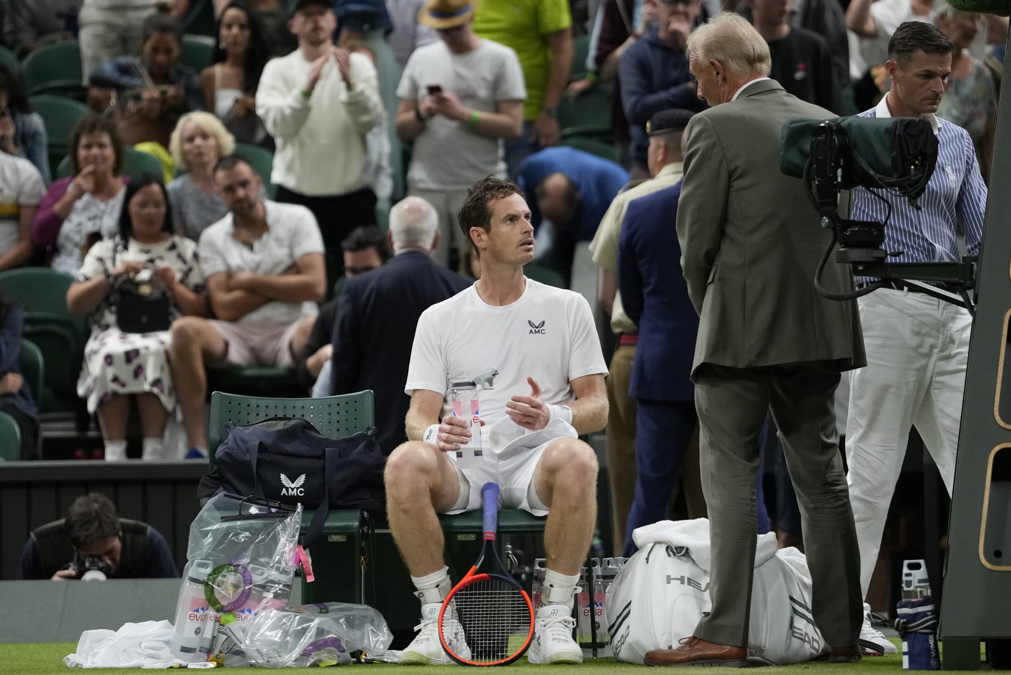 Wimbledon day four: Curfew prevents Andy Murray joining other British winners
