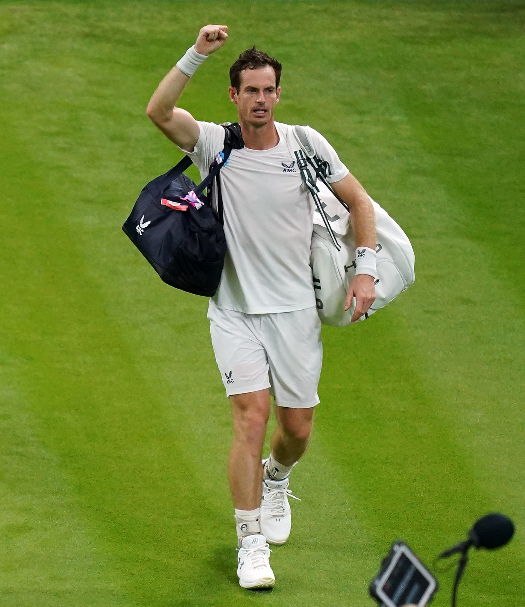 Andy Murray halted by Wimbledon curfew after Liam Broady and Katie Boulter wins