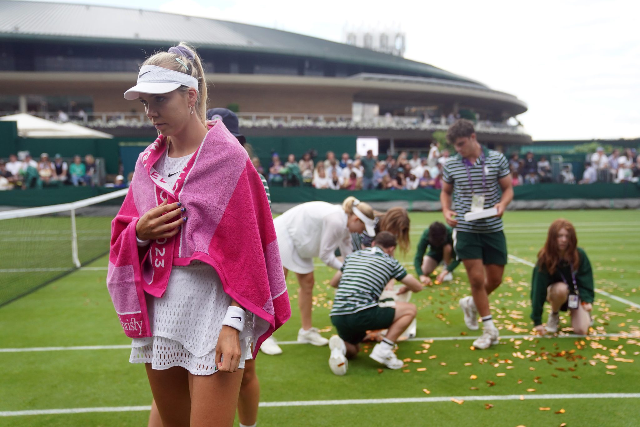 Wimbledon day three: Protesters cause delays as Katie Boulter moves on