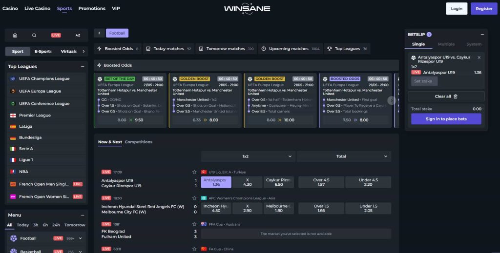 winsane bookmaker