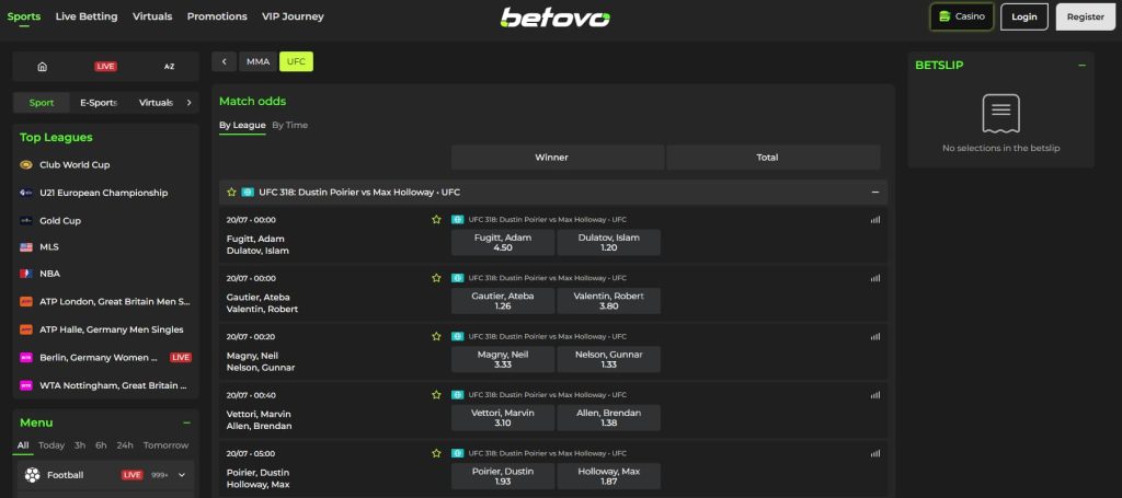 Betovo - UFC Betting Sites