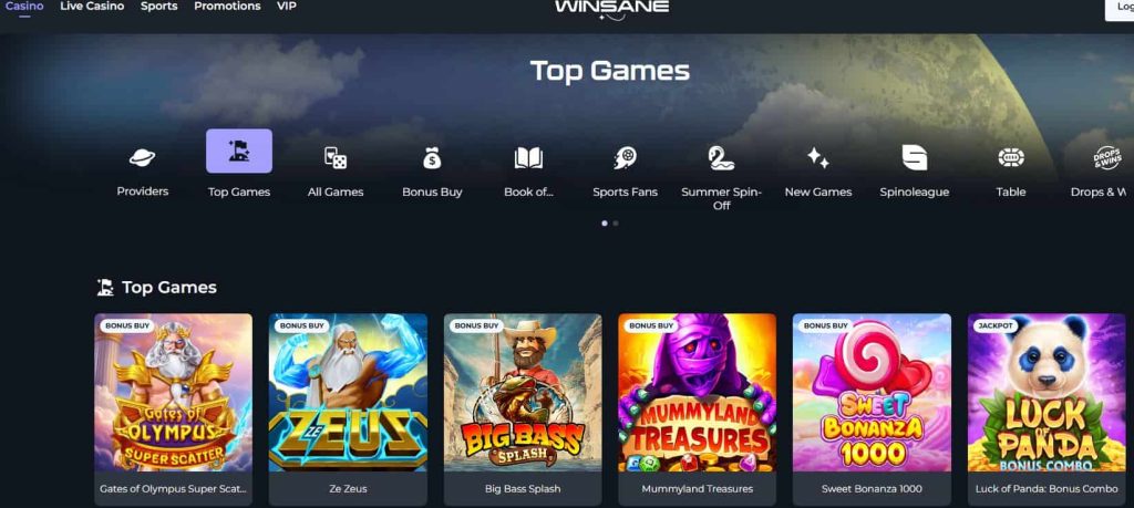 winsane slots 