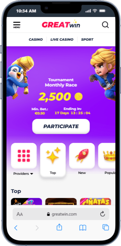 greatwin mobile website